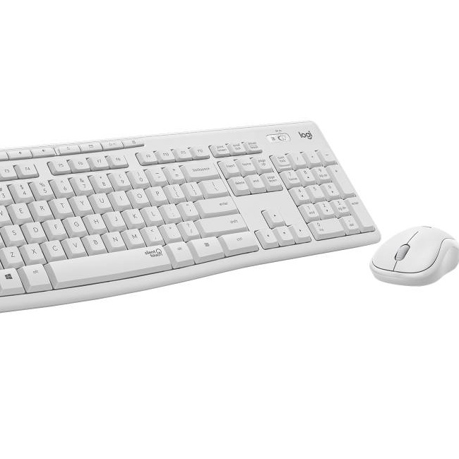 Logitech MK295 Kit Mouse e Tastiera Wireless, bianca