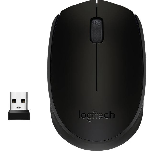 Logitech B170 Black Bp mouse Ambidestro