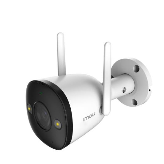 Imou Bullet 2 Full HD (2Mp) Telecamera di sicurezza Wifi da esterno Full color con sirena e faretto