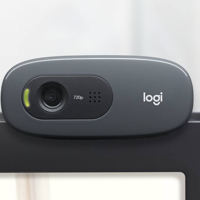 Logitech C270 Webcam HD, HD 720p/30fps, Videochiamate HD Widescreen,