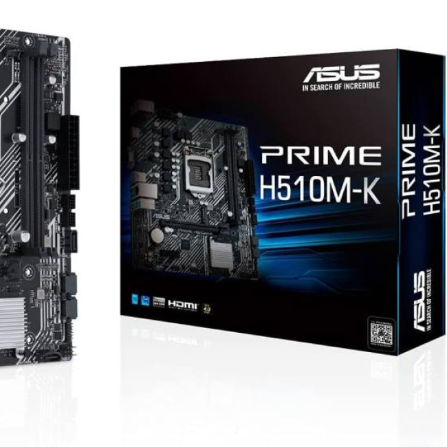 Mainboard Asus Prime H510M-K R2.0 s1200 2d4 4s3 GBL M.2 U3.2 VGA/HDMI
