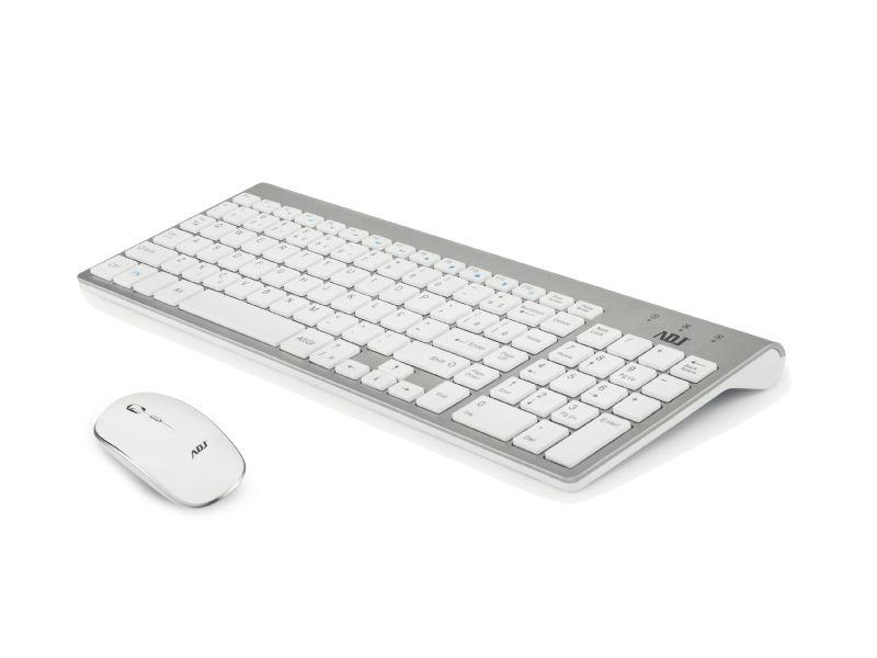 Adj Kit Tastiera + Mouse Wireless Silver