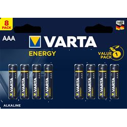 Varta Bv-energy 8 AAA Batteries – Alkaline Cylindrical AAA) Blue Yellow