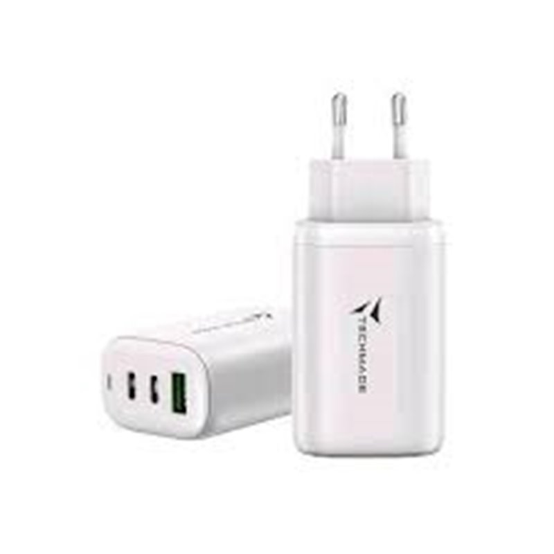 Alimentatore  65w 2 usb type c 1 usb White