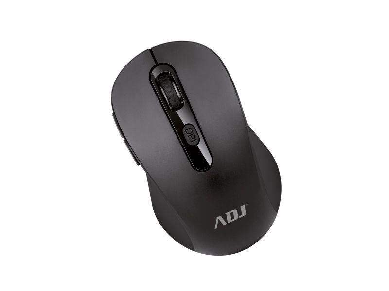 Adj Mouse Wireless Ottico Evo Pure Black 1000 Dpi 6 Tasti Con Ricevitore