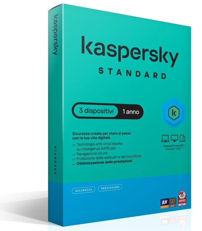 Kaspersky Standard 3Dev 1Y Superslimbox It Vecchio Codice Kl1041T5Cfs-Env