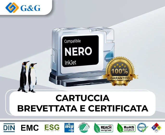 Ink G&G Hp 302Xl K 18Ml Rigenerato