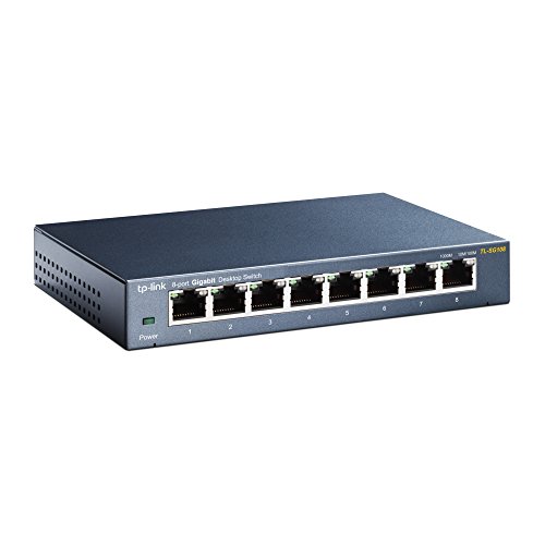 TP-LINK TL-SG108 V3.0 Unmanaged Gigabit Ethernet (10/100/1000)...