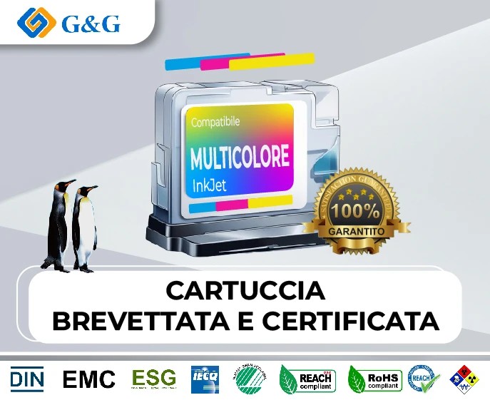 Ink G&G Can Cl-576Xl Cmy 135Ml Rigenerato (Multipack)