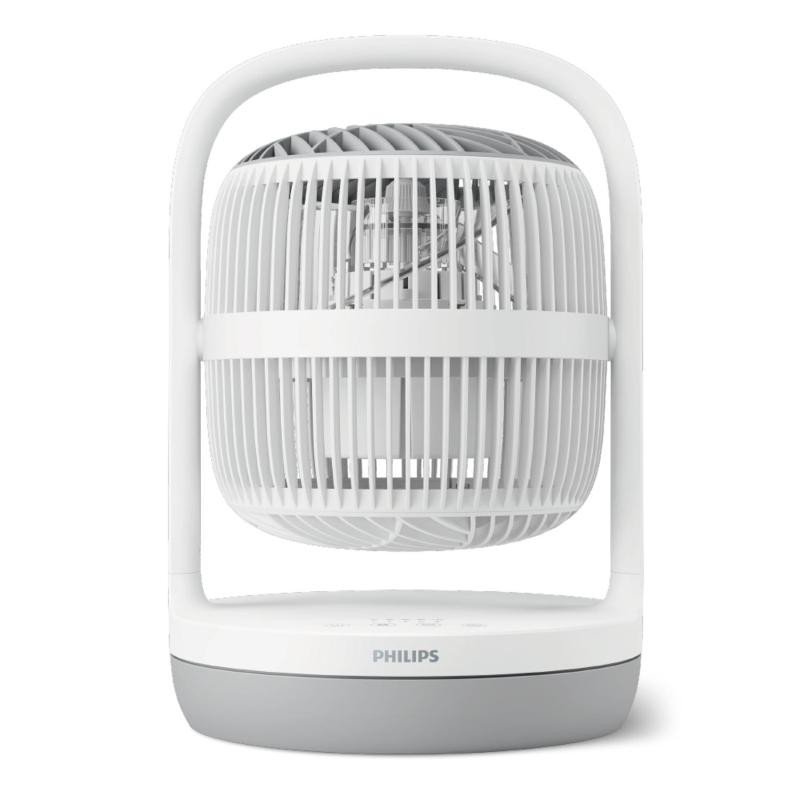 Philips Cx2050-00 Ventilatore Da Tavolo a Pale Diametro 22 Cm 3 Velocita` Con Timer Colore Bianco