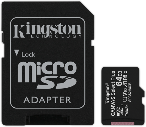 Kingston Technology Canvas Select Plus Memory Card 64 GB MicroSDXC UHS-I Class 10