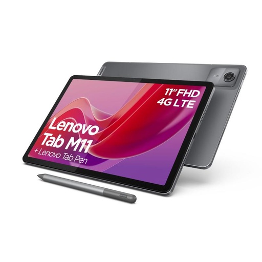 Lenovo Tab M11 4+128GB 4G LTE 10.95" Moon Grey + Pen ITA
