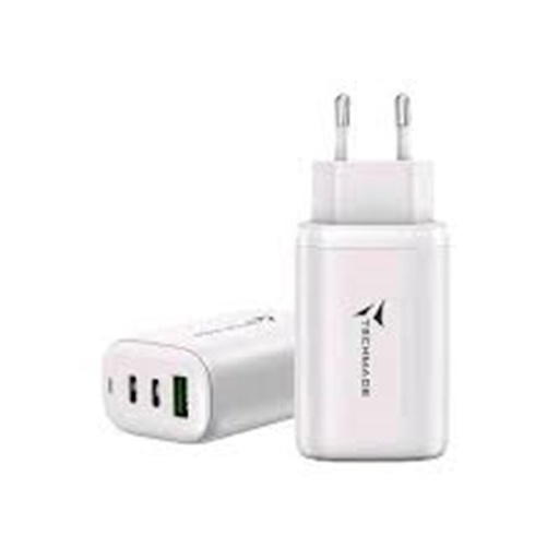 Alimentatore  65w 2 usb type c 1 usb White