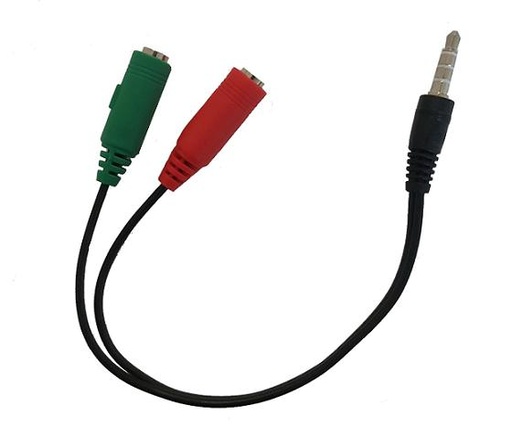 Link Adattatore 3.5mm per Cuffie Con Microfono E Audio Separato a 1 Jack 3.5mm Maschio