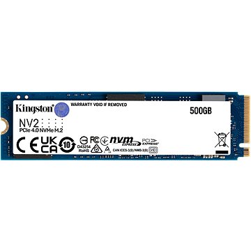 Kingston NV2 500G M.2 2280 NVMe PCIe Internal SSD up to 3500 MB/s SNV2S/500G