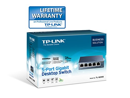 Switch 05 Portas Gigabit 10/100/1000 Mbps Tp-Link Tl-SG105