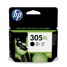 HP 305XL Original Ink Cartridge - Black - Inkjet - High Yield - 240 Pa