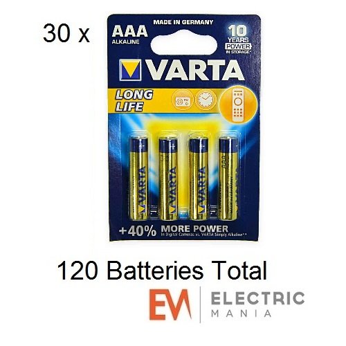 Varta Longlife AAA Battery Pack of 4 