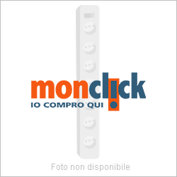 Presa Link - Strip Alimentazione - 2500 Watt Lkmp06 bianca