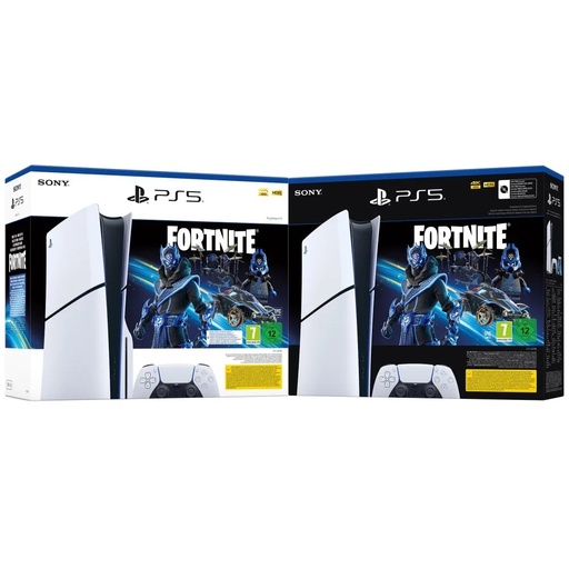 Playstation 5 Slim Con Pack Fortnite Cobalt Star Y 1.00 Pavos Elige Modelo Con O Sin Lector De